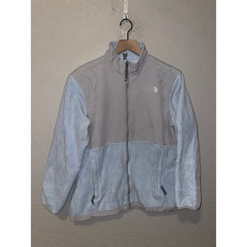 Girls The North Face Shelled Jacket Blue Gray Outerwear Kid's Youth XL X-Large